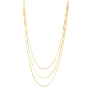 14k Multi-strand Herringbone Necklace