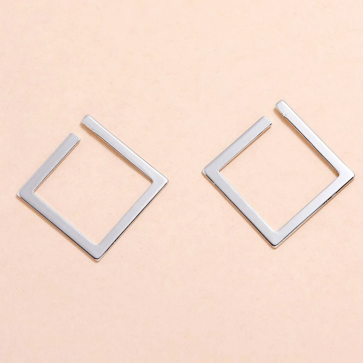 2-Pairs: Minimalist Geometric Drop Earrings