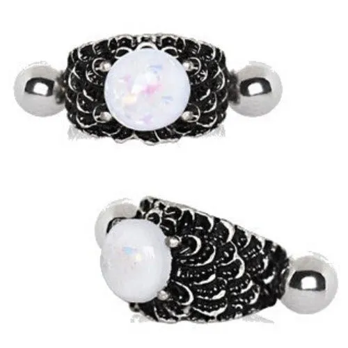 316L Stainless Steel Dragon's Orb Cartilage Cuff Earring