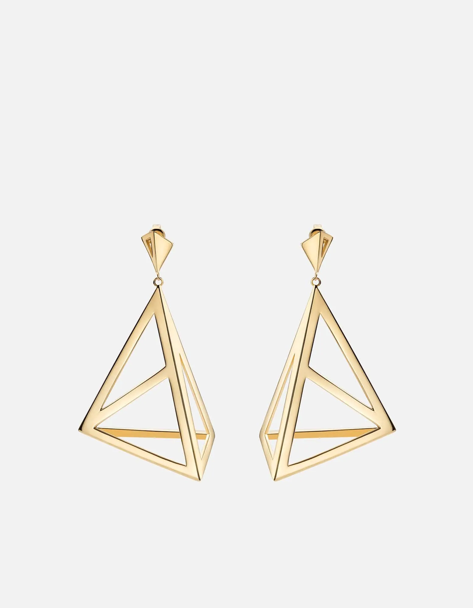 Apex Earrings, Gold