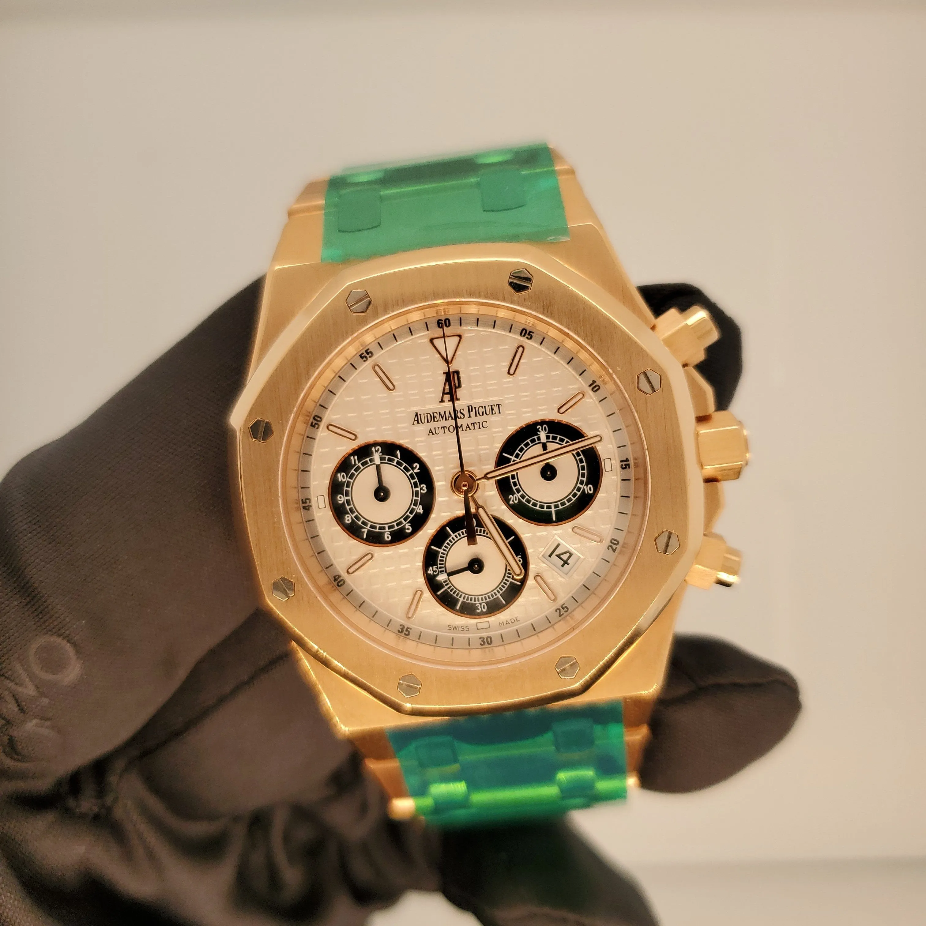 Audemars Piguet Royal Oak 26022OR 18K Rose Gold Chronograph Box & Papers