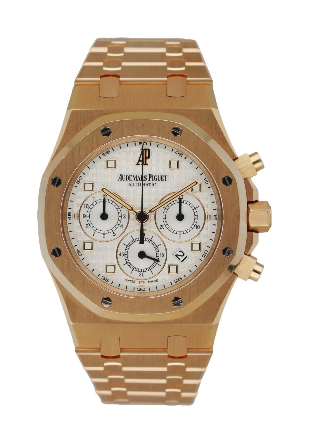 Audemars Piguet Royal Oak 26022OR 18K Rose Gold Chronograph Men's Watch