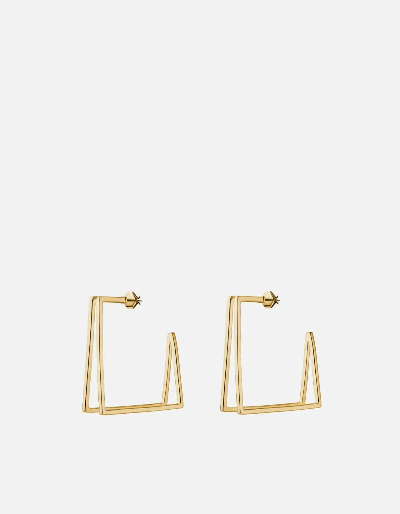 Axis Earrings, Gold Vermeil