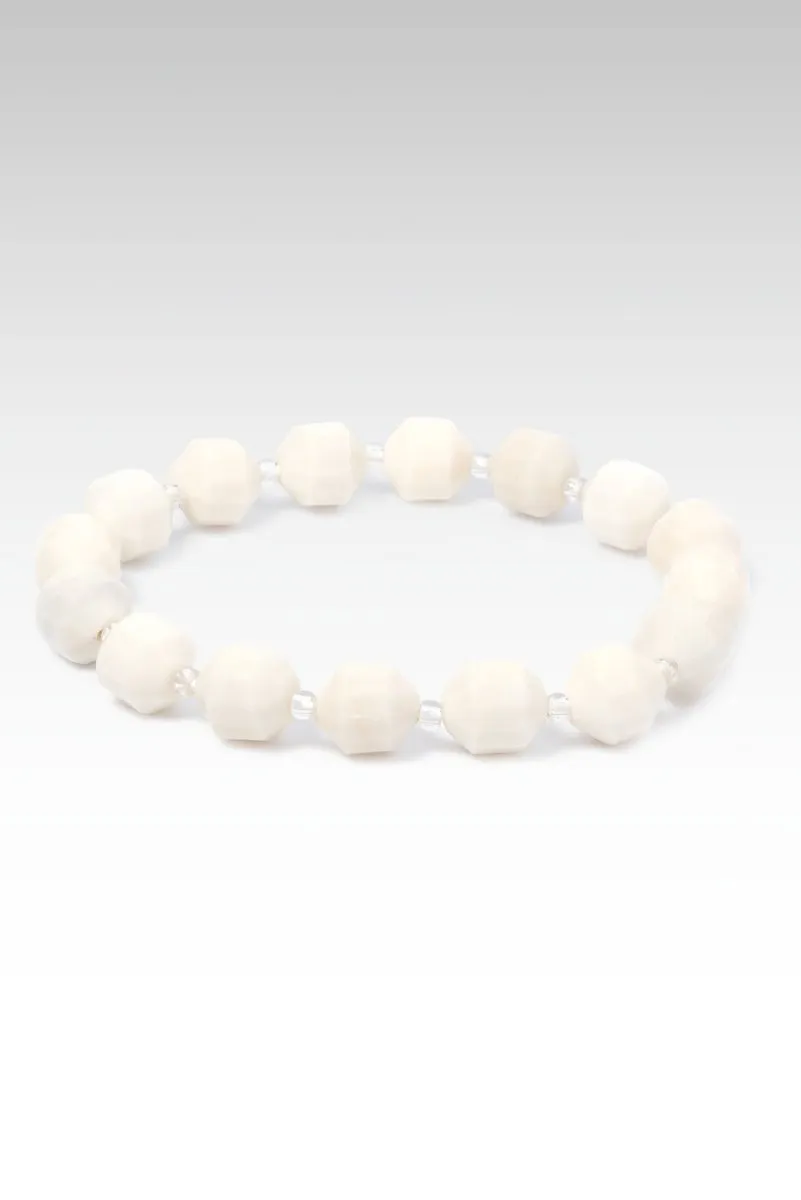 Beaded Double Point Ivory Agate Bracelet™