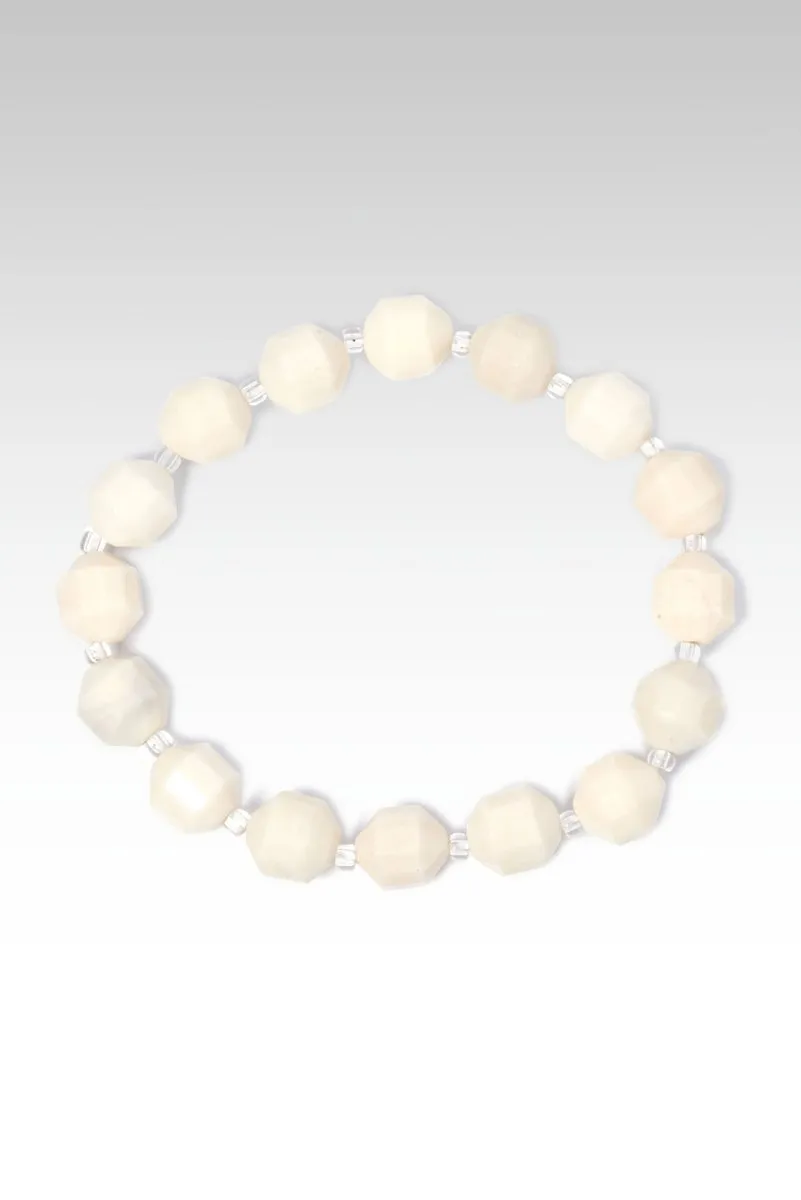 Beaded Double Point Ivory Agate Bracelet™