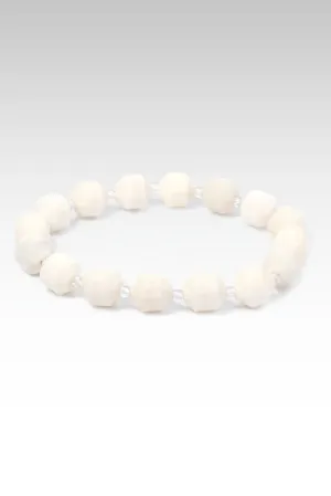 Beaded Double Point Ivory Agate Bracelet™