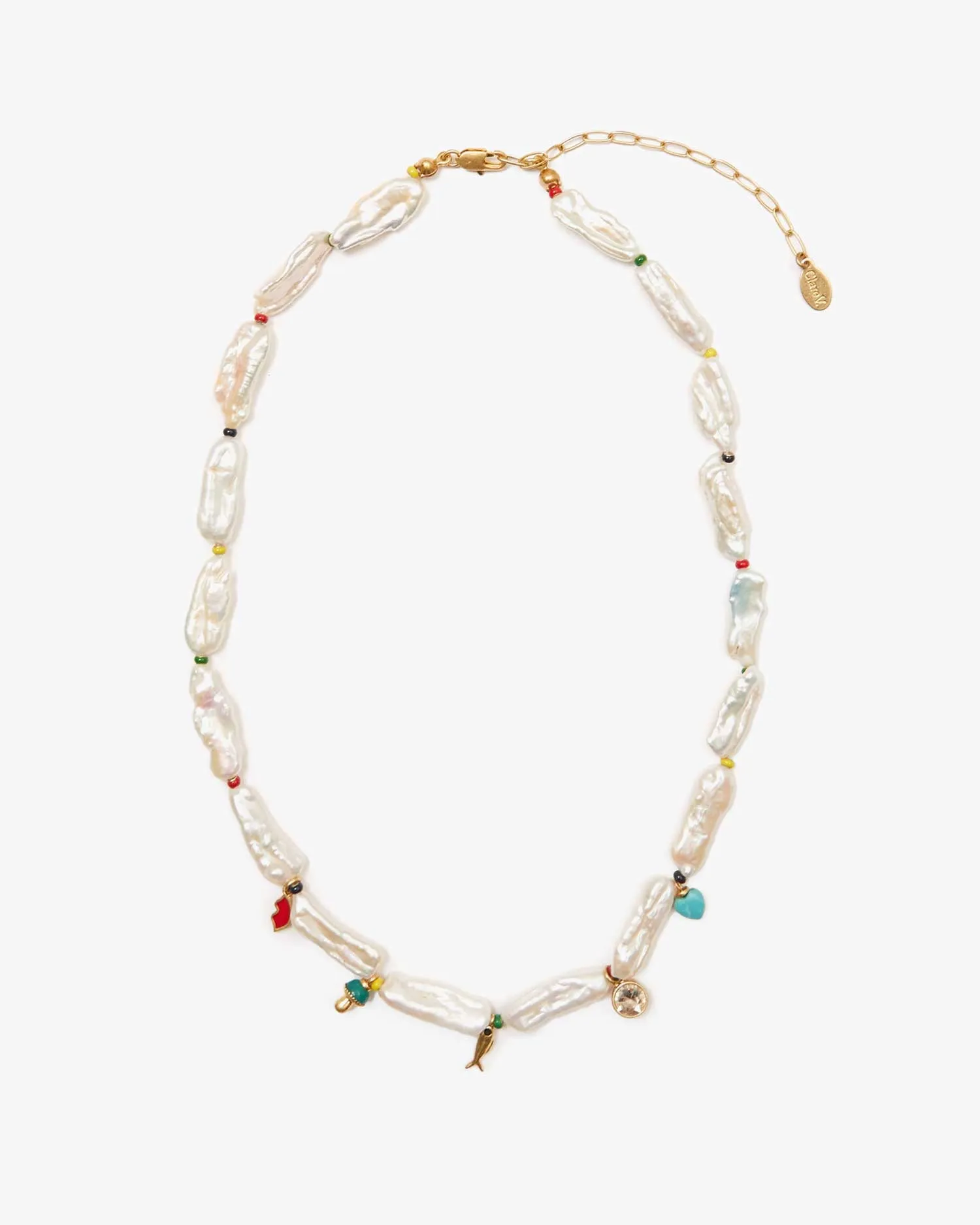 Biwa Pearl Strand Necklace