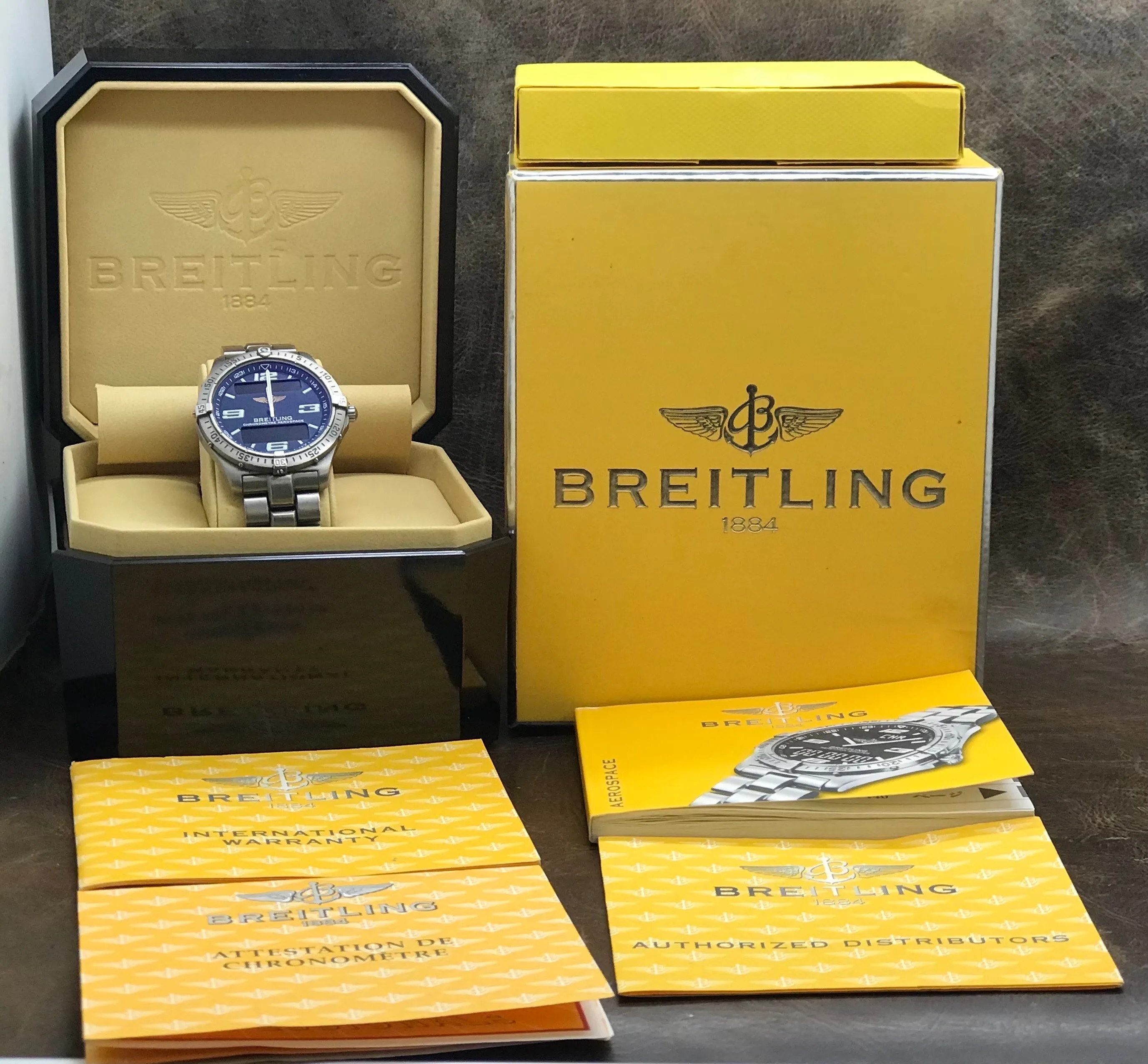 Breitling Aerospace E75362 Blue Dial Quartz Men's Watch