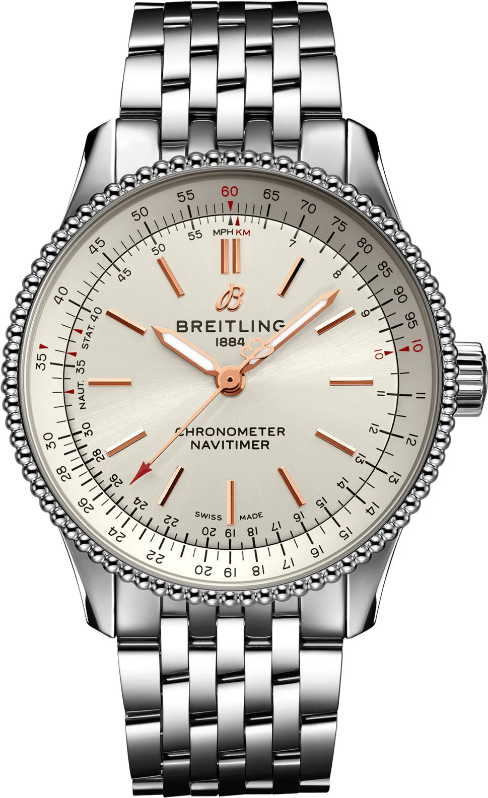 BRT Watch Navitimer AutoMTic 35 Silver Bracelet