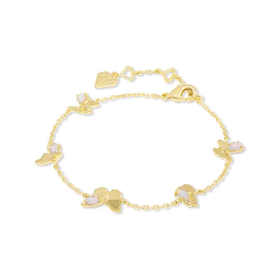 Butterfly Opal Gold Bracelet