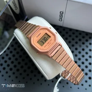 Casio Vintage Rose-Gold Stainless Steel Women's Watch| LA-11WR-5ADF