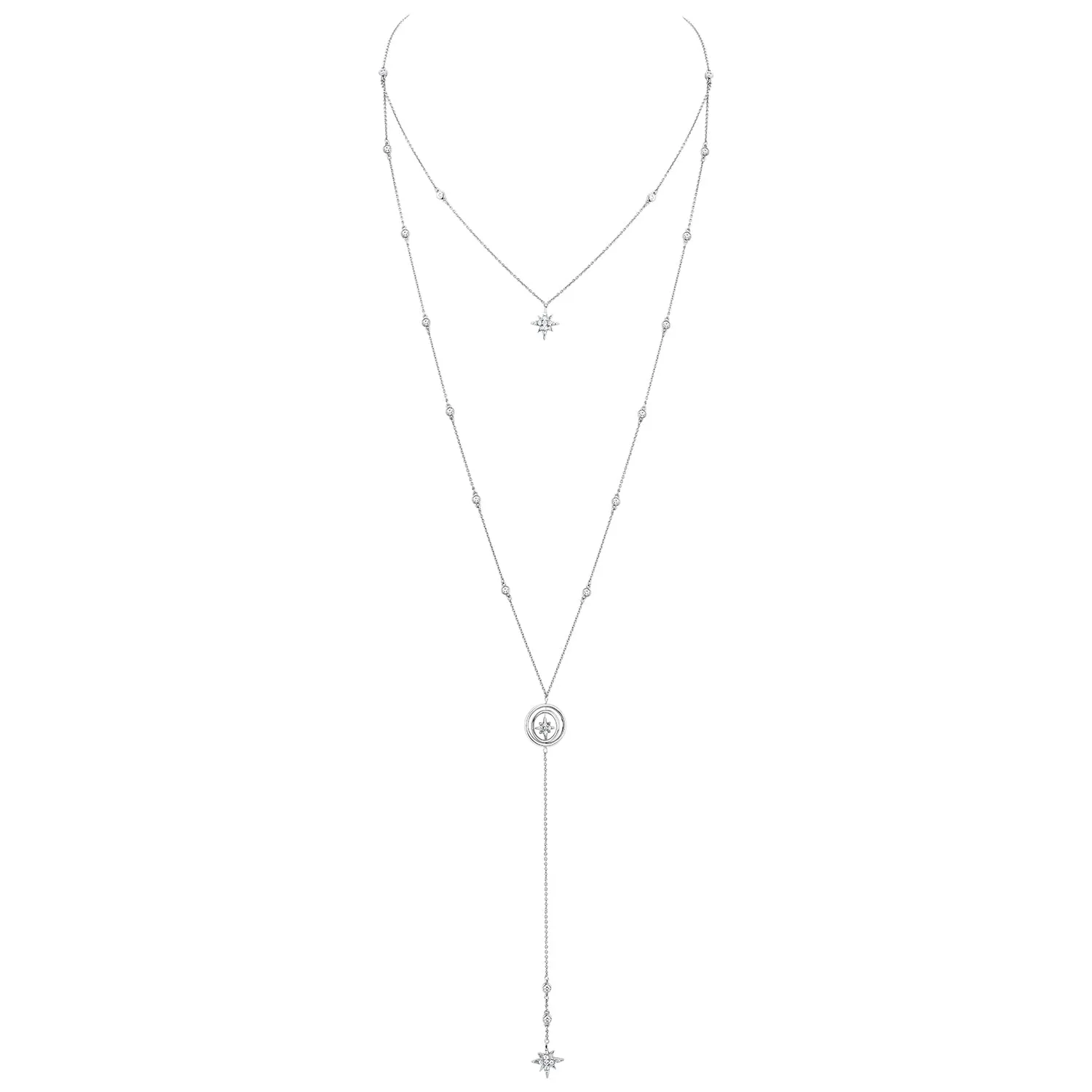 Celestial Long Lariat - Whitegold