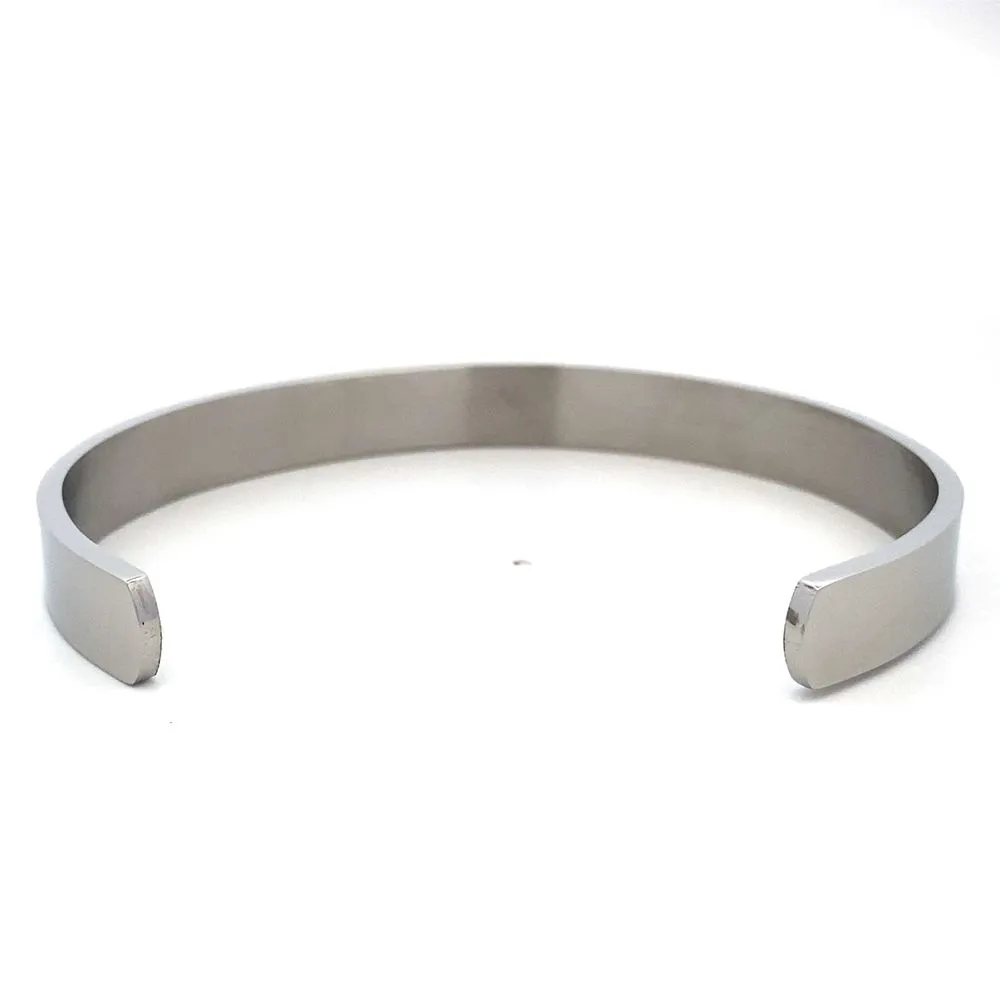 Chahana Engravable Stainless Steel Bangle Bracelet