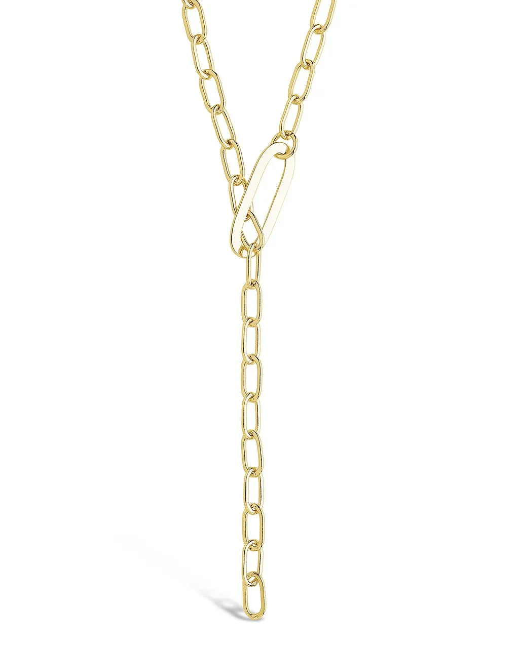 Chain Link Lariat Necklace