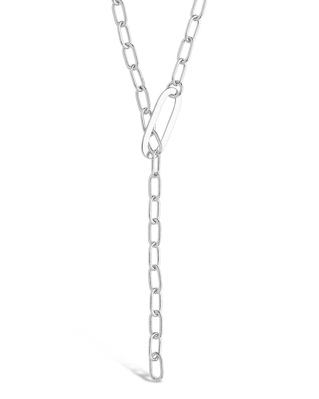 Chain Link Lariat Necklace