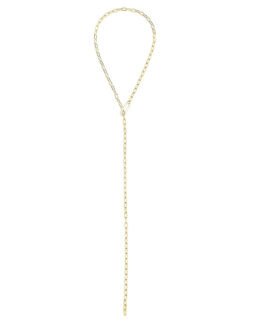 Chain Link Lariat Necklace