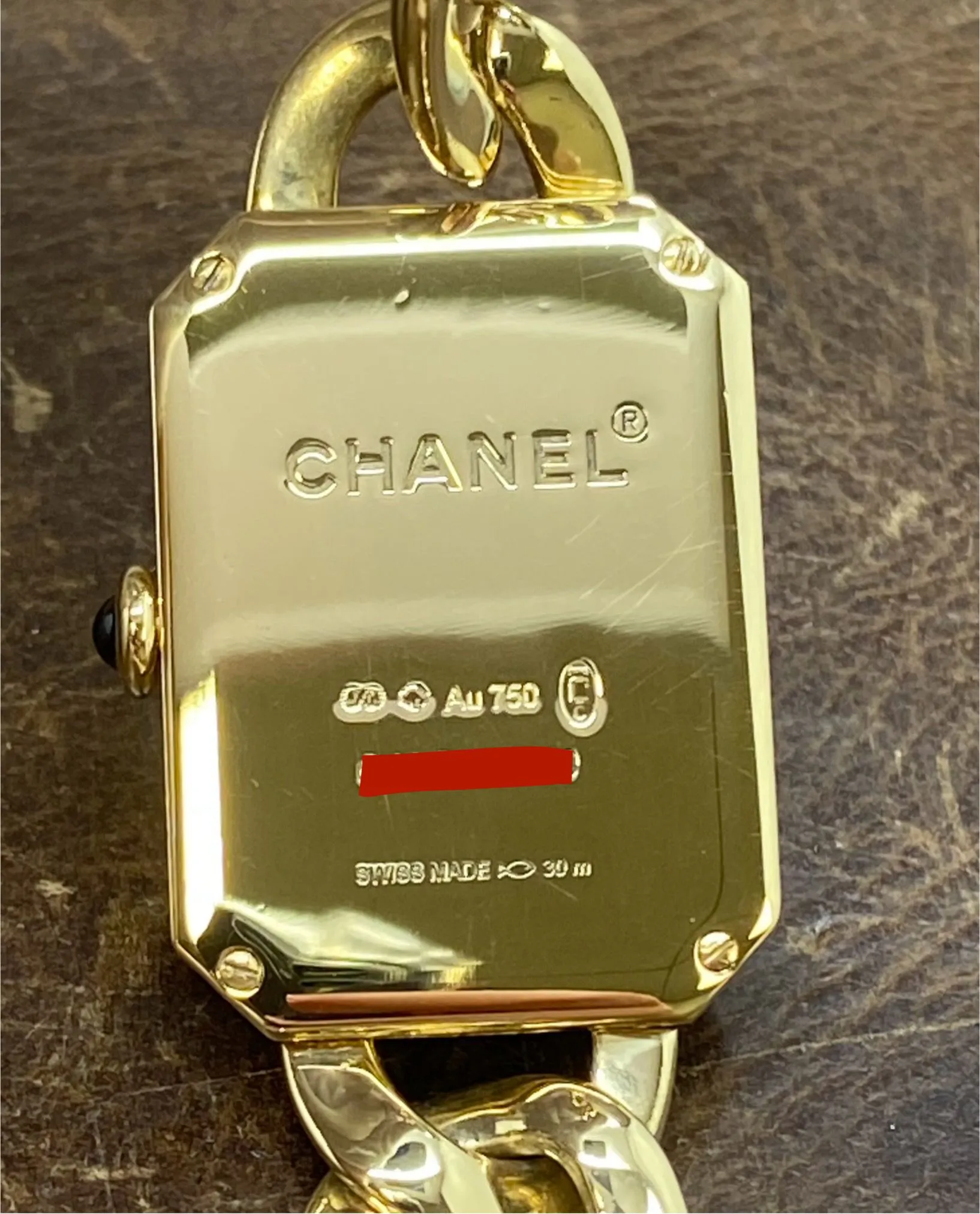 Chanel Premiere 18K Yellow Gold H3259 Black Dial Quartz Women's Watch