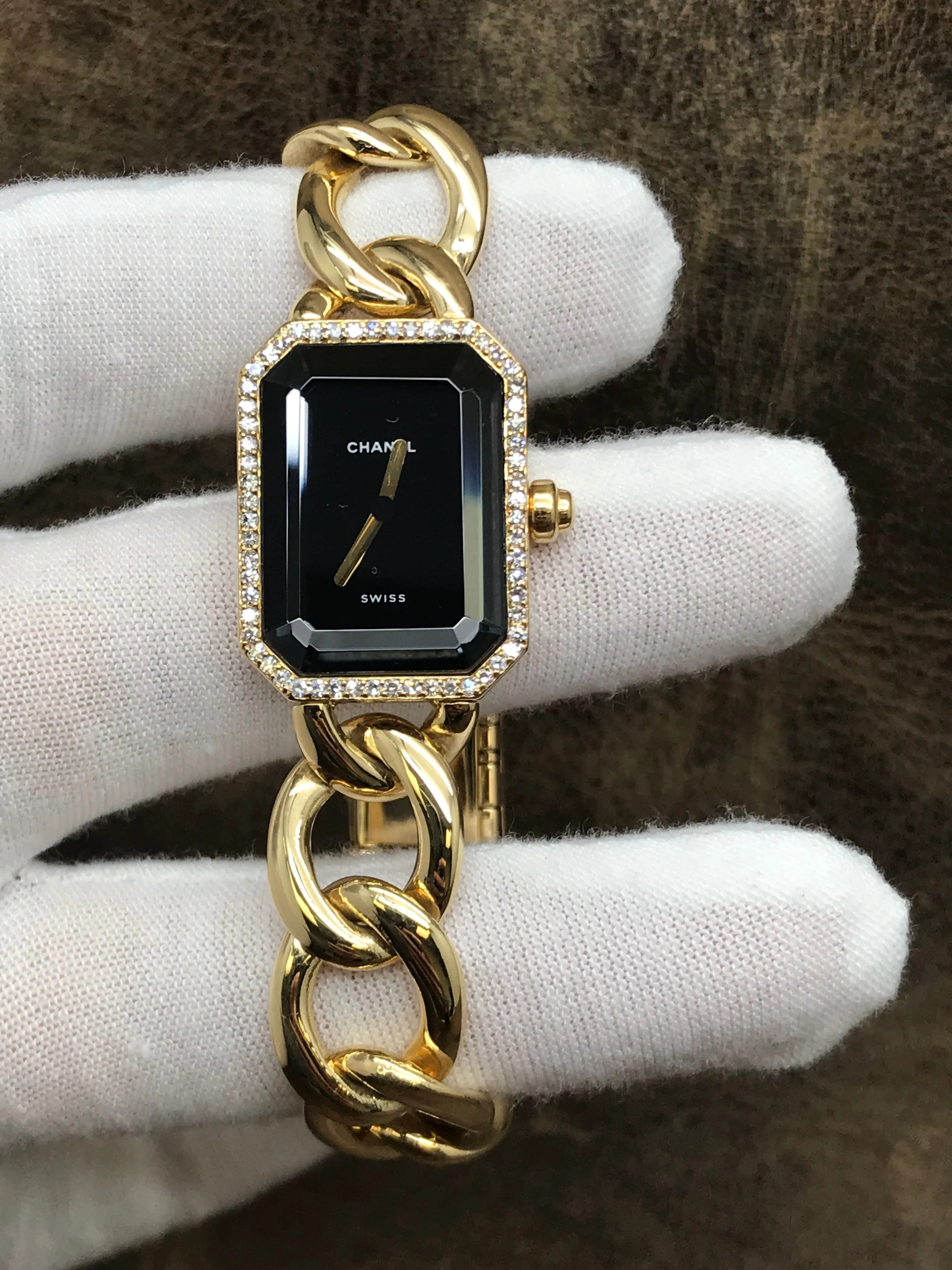 Chanel Premiere Diamonds Premiere Black Dial Quartz Women's Watch