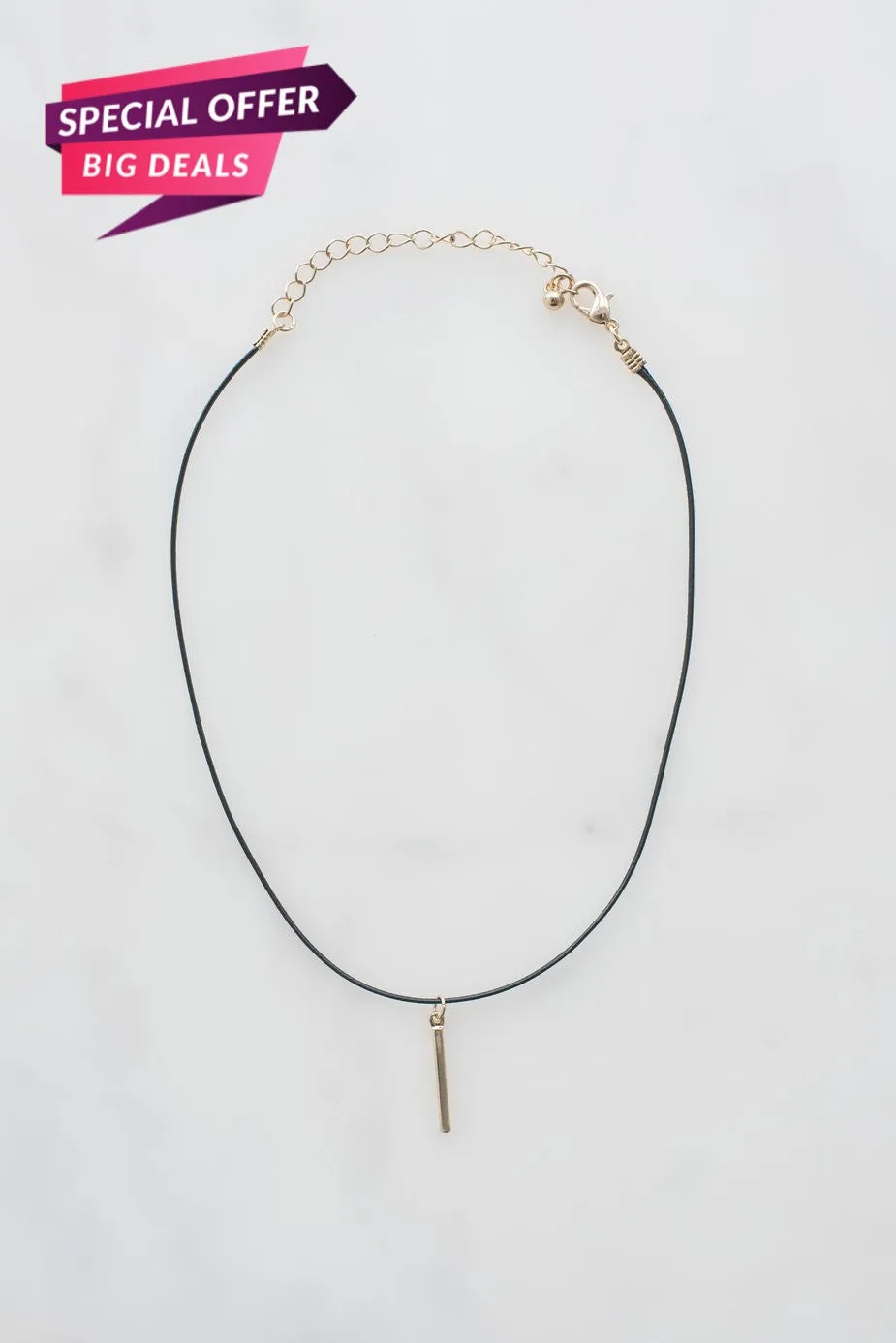 Choker with Gold Pendant