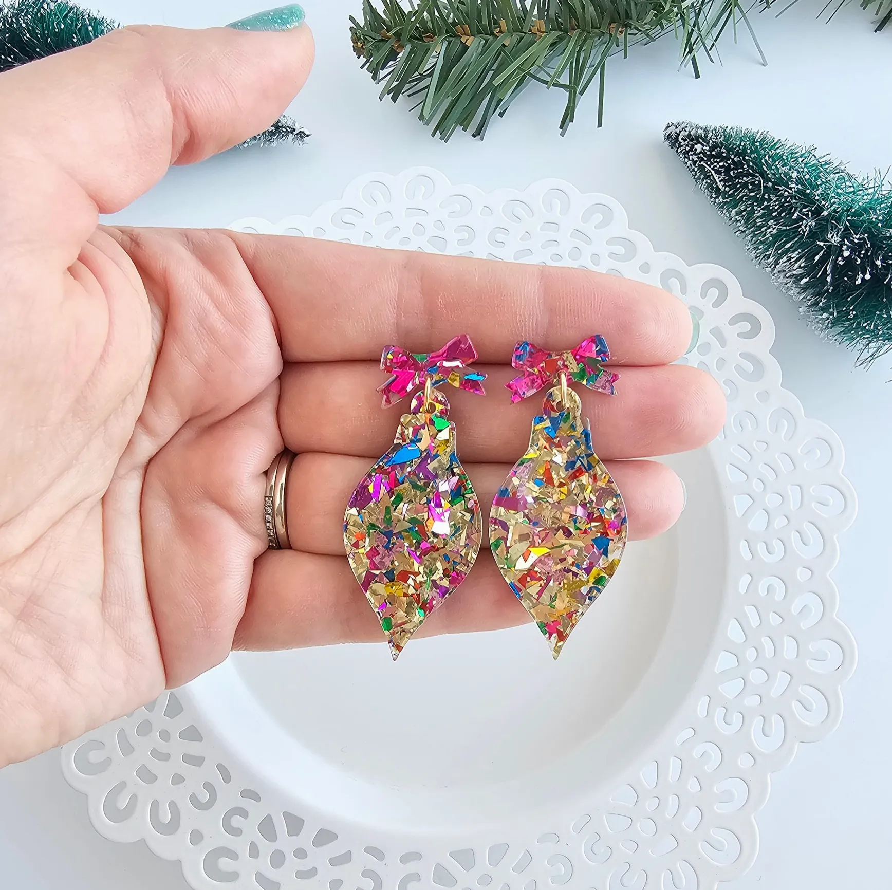 Christmas Ornament Earrings