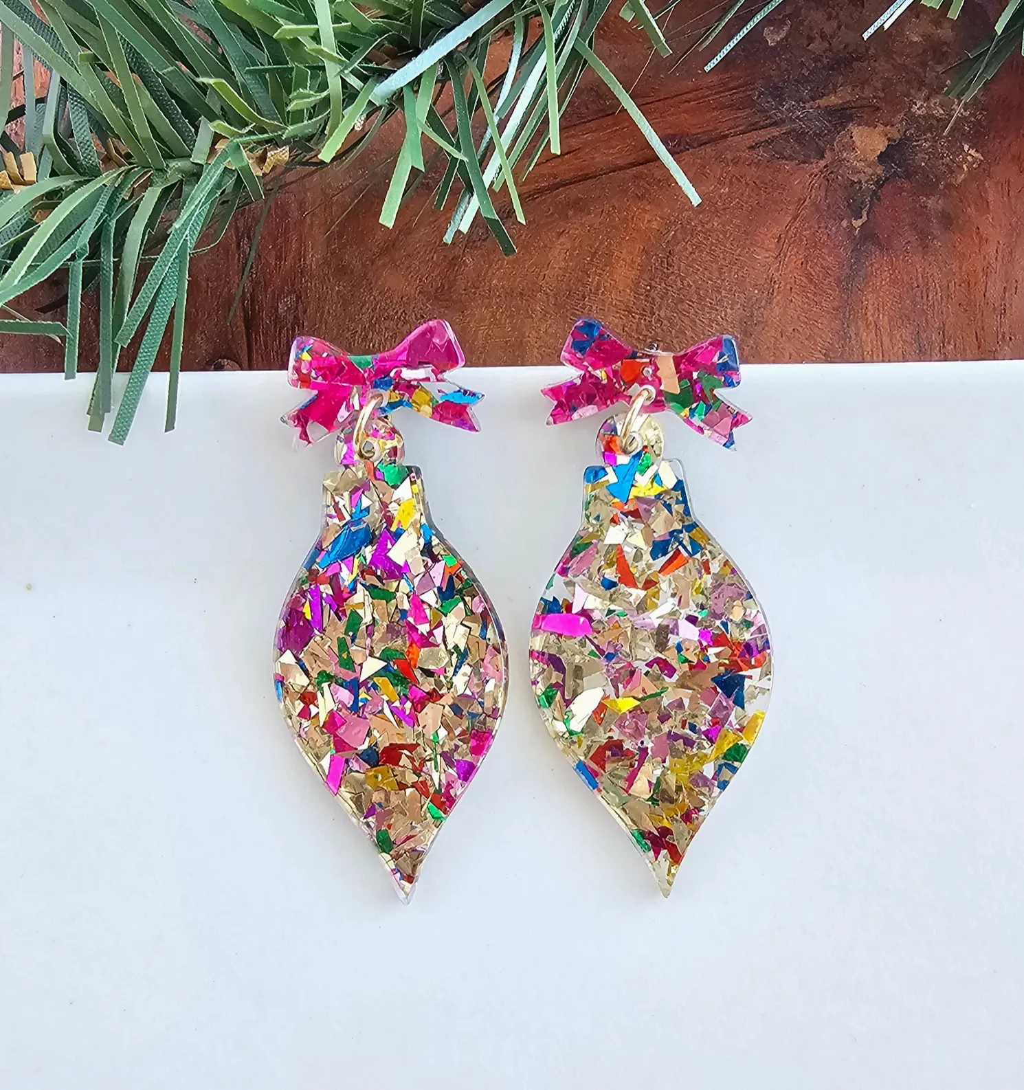 Christmas Ornament Earrings