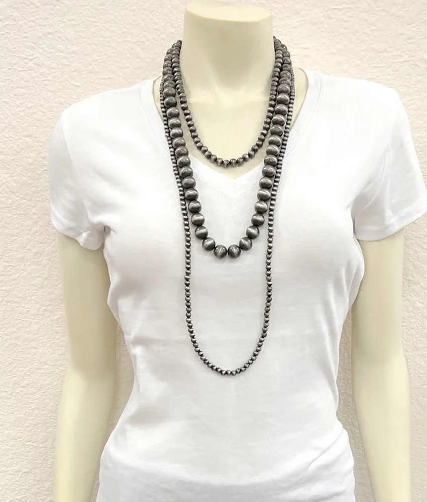 Chunky Three Strand Navajo Pearl Necklace