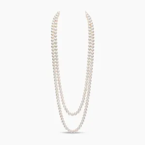 Classic 11mm Freshwater Pearl Strand Rope Necklace