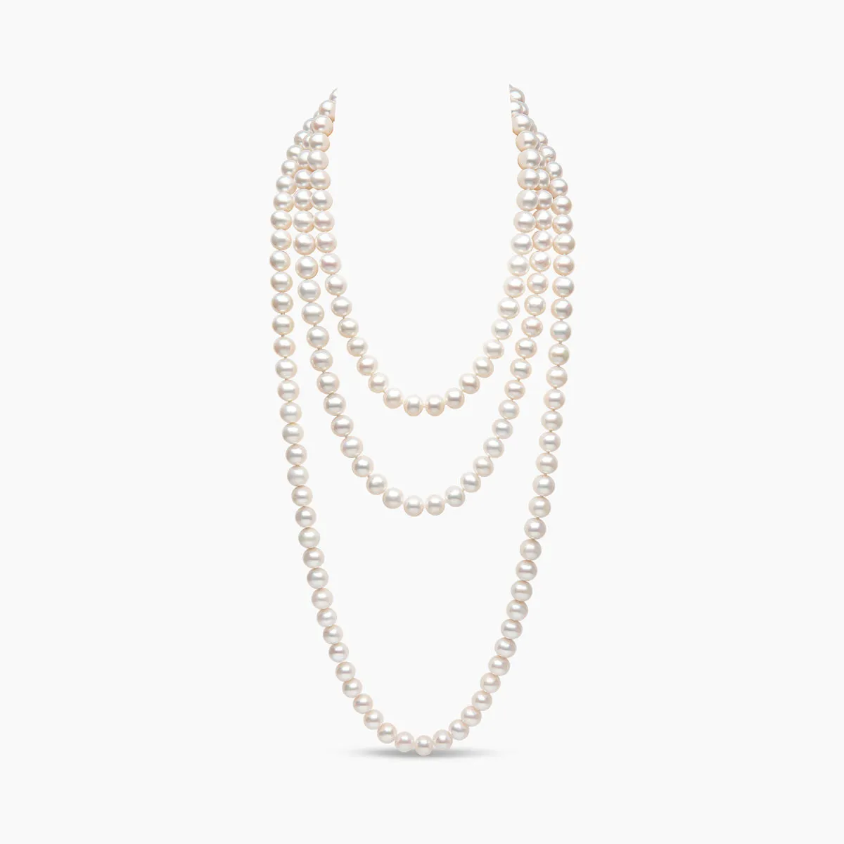 Classic 11mm Freshwater Pearl Strand Rope Necklace