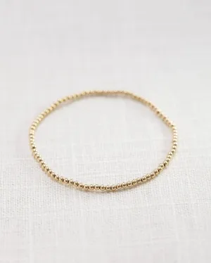 Coast and Cove - 2mm Gold Filled Ball Bracelet