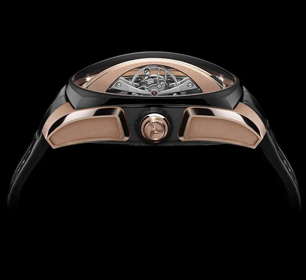 CYR Watch Klepcys Vertical Tourbillon Black Rose Gold Limited Edition