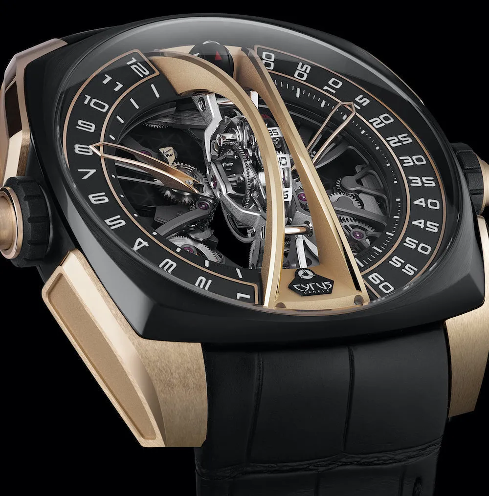 CYR Watch Klepcys Vertical Tourbillon Black Rose Gold Limited Edition