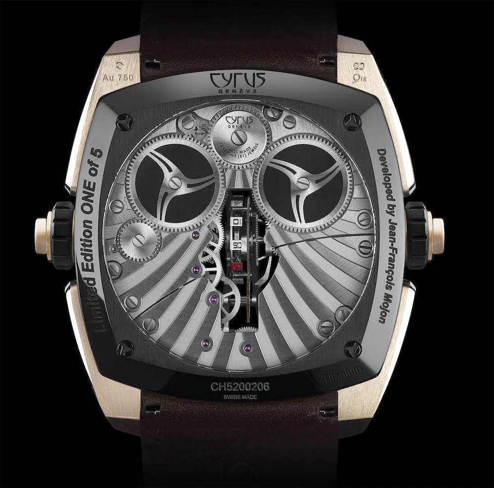 CYR Watch Klepcys Vertical Tourbillon Black Rose Gold Limited Edition