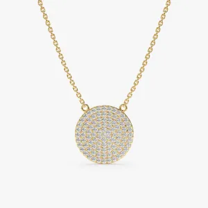 Diamond Disc Necklace, Natalia