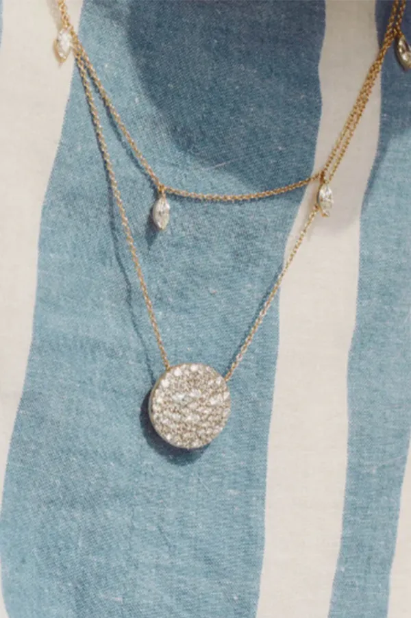 Diamond Sunbeam Necklace