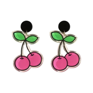 Earrings - Cherry drop