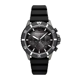 Emporio Armani Diver Black Chronograph Men's Watch| AR11515