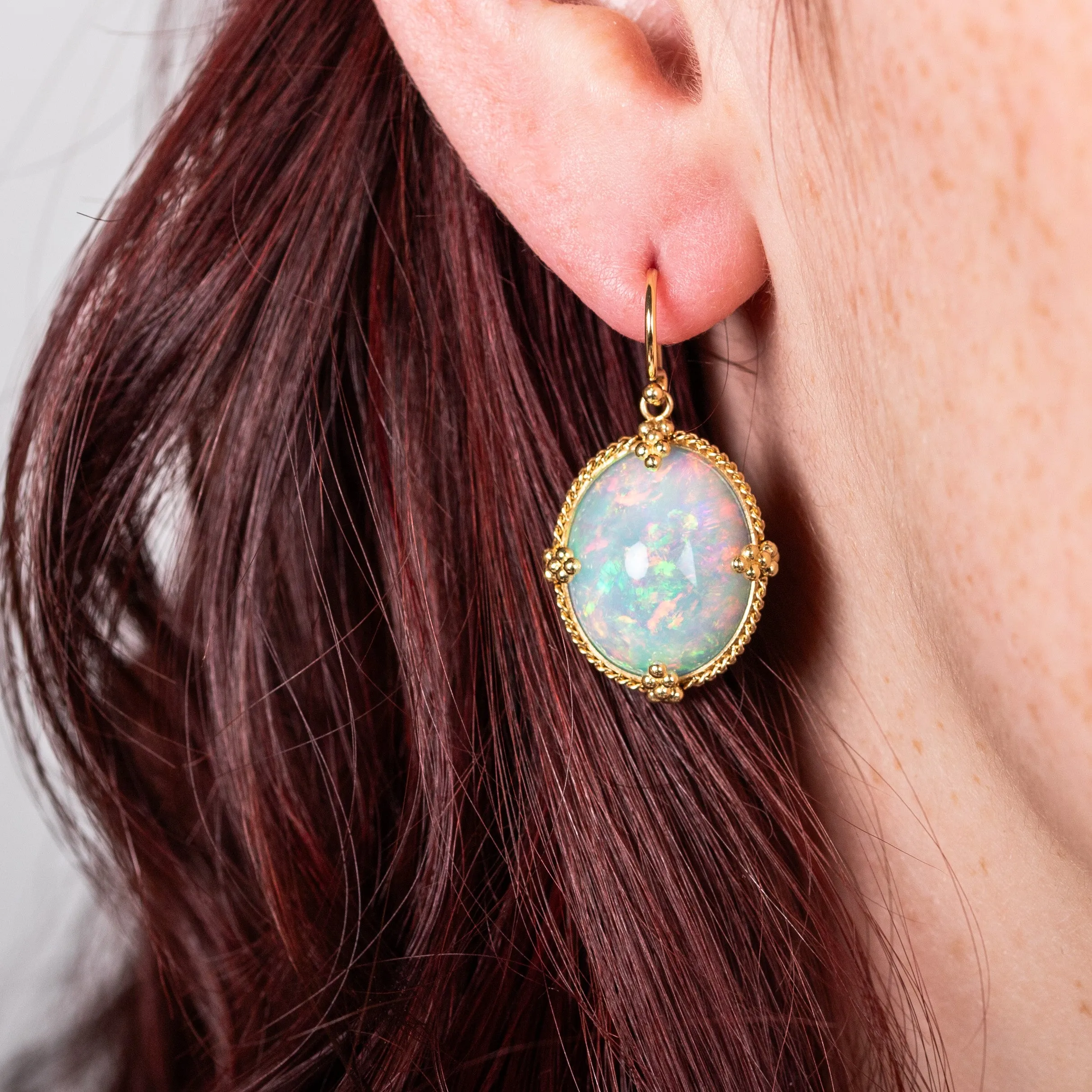 Ethiopian Opal Earrings