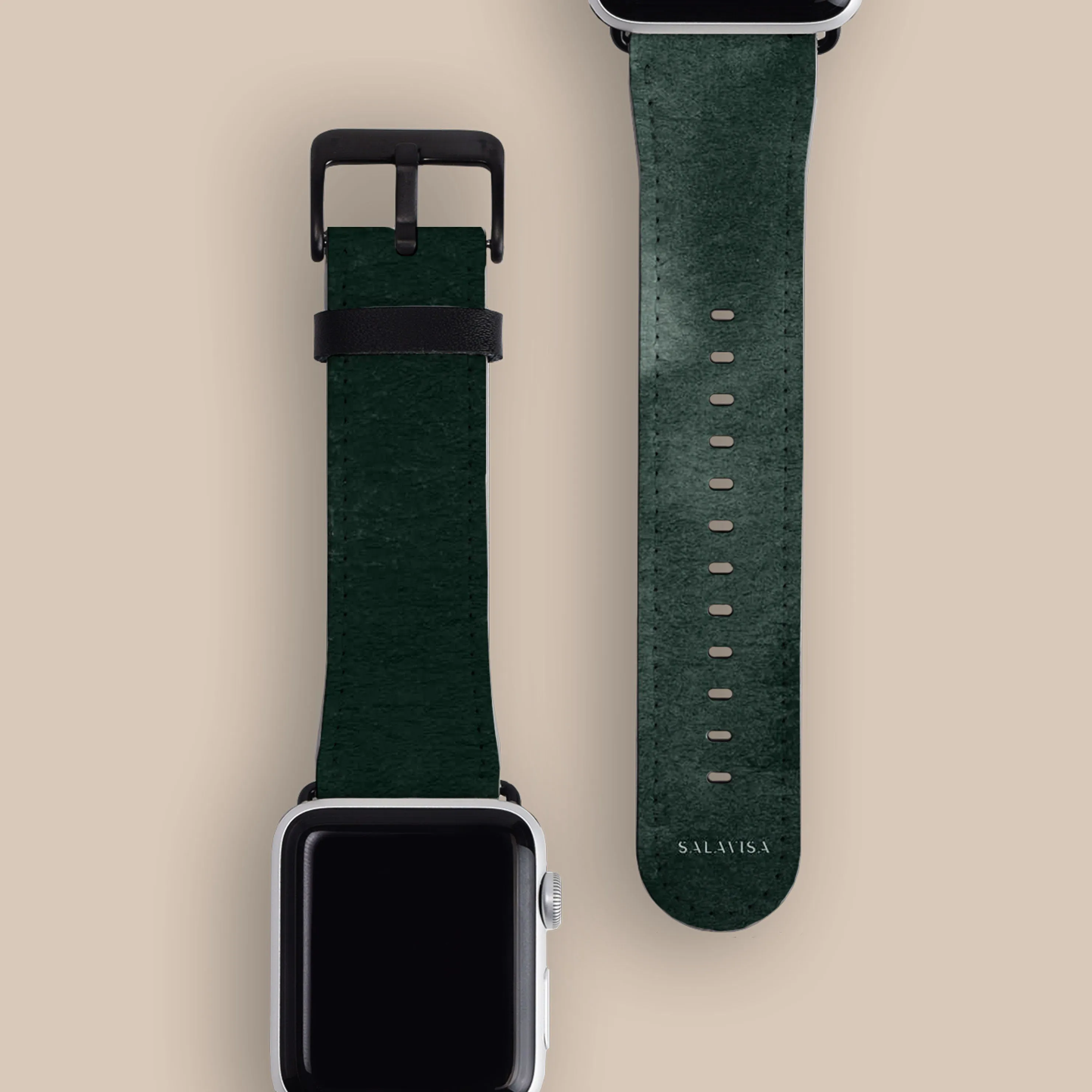 Forest Green Watercolor Apple Watch Band