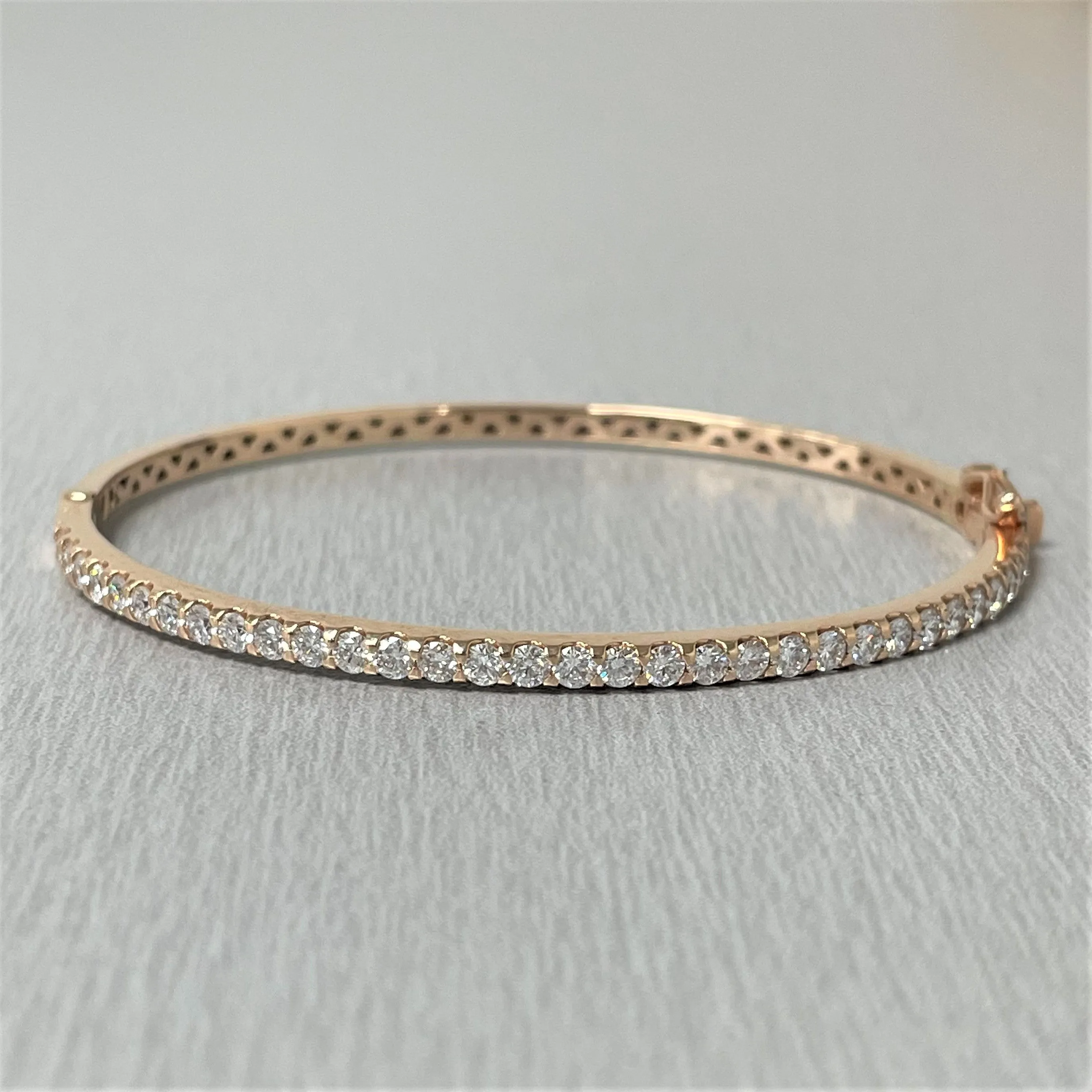 Forever Diamond Bangle (1.60 ct Diamonds) in Rose Gold