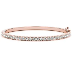 Forever Diamond Bangle (1.60 ct Diamonds) in Rose Gold