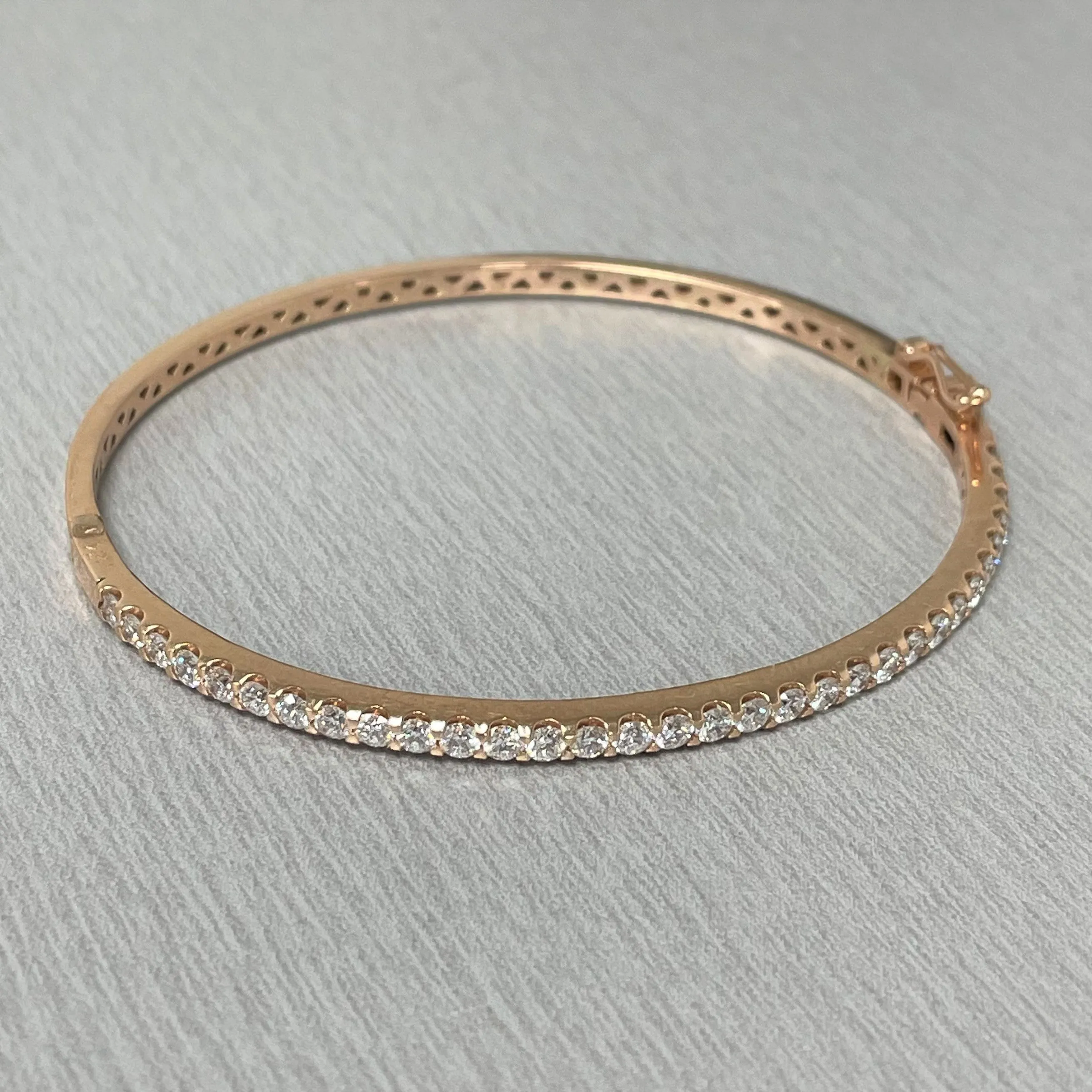 Forever Diamond Bangle (1.60 ct Diamonds) in Rose Gold