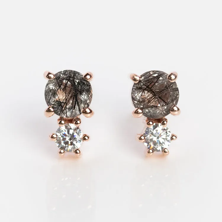 Gemstone Doublet Stud Earrings