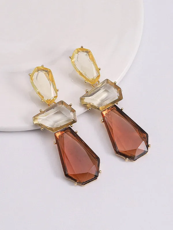 Geometric Drop Earrings