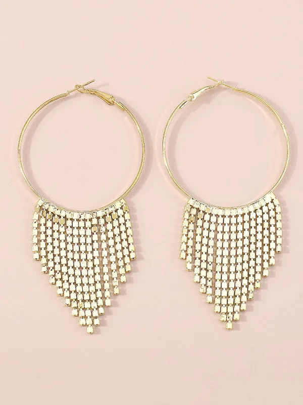 Geometric Tasseled Earrings Accessories