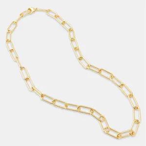 Gold Matte Paperclip Chain