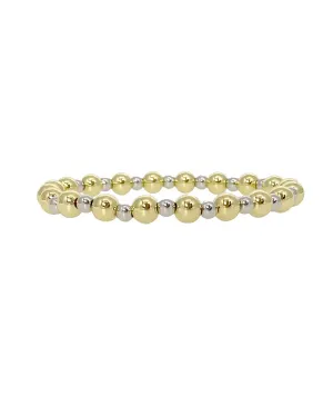 Gold/Silver Mixed Beaded Bracelet