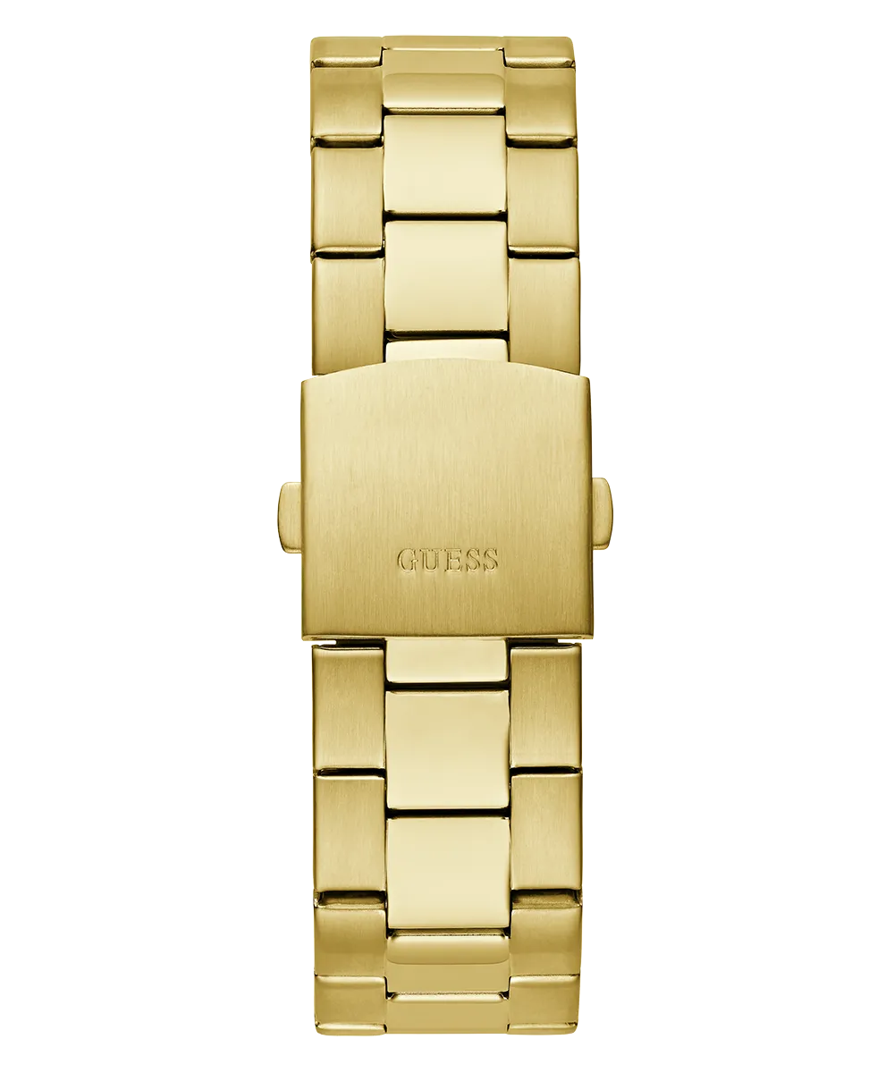 GUESS Mens Gold Tone Multi-function Watch