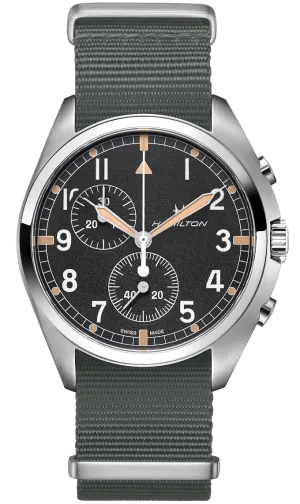 HML Watch Khaki Aviation Pilot Pioneer Chrono Quartz