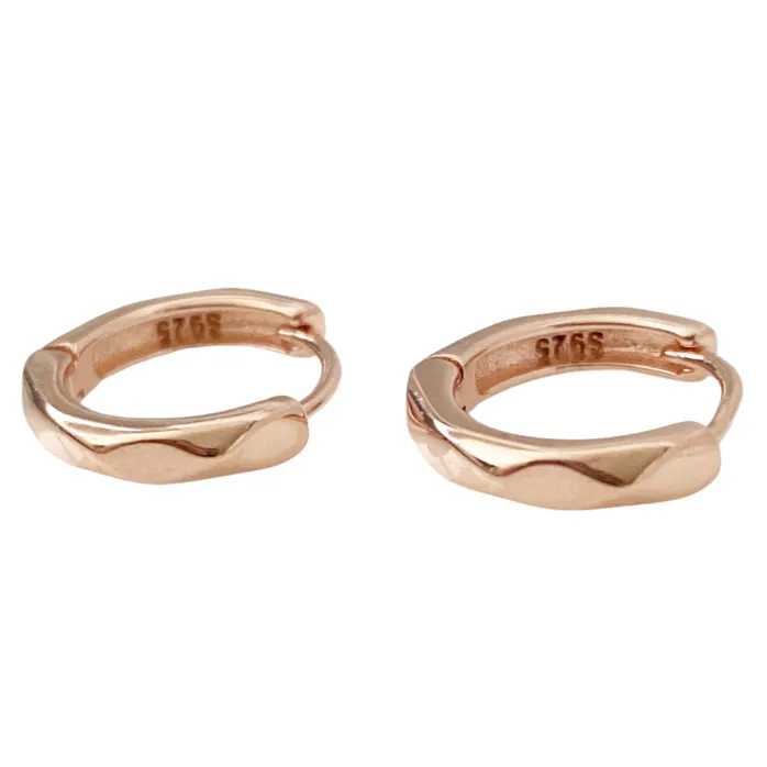 Isla Rose Gold Huggie Earrings