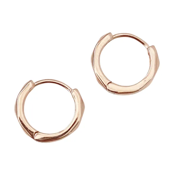 Isla Rose Gold Huggie Earrings